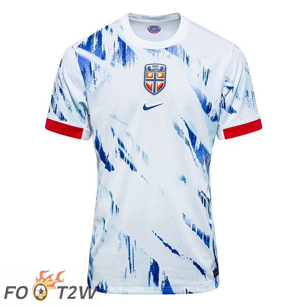 Maillot Equipe De Norvège Exterieur Blanc 2024/2025