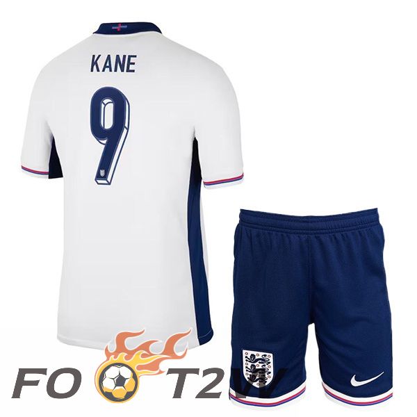 Maillot Equipe Angleterre (Kane 9) Enfant Domicile Blanc 2024/2025