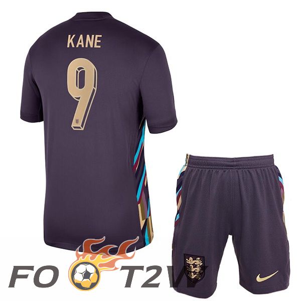 Maillot Equipe Angleterre (Kane 9) Enfant Exterieur Pourpre 2024/2025