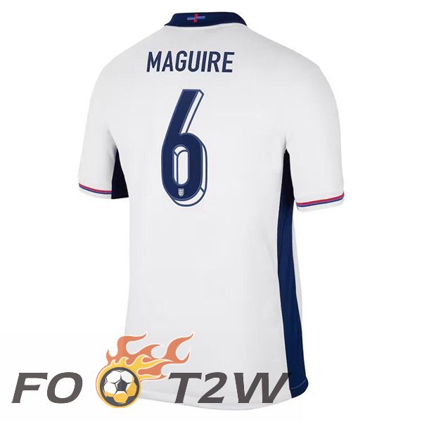 Maillot Equipe Angleterre (Maguire 6) Domicile Blanc 2024/2025