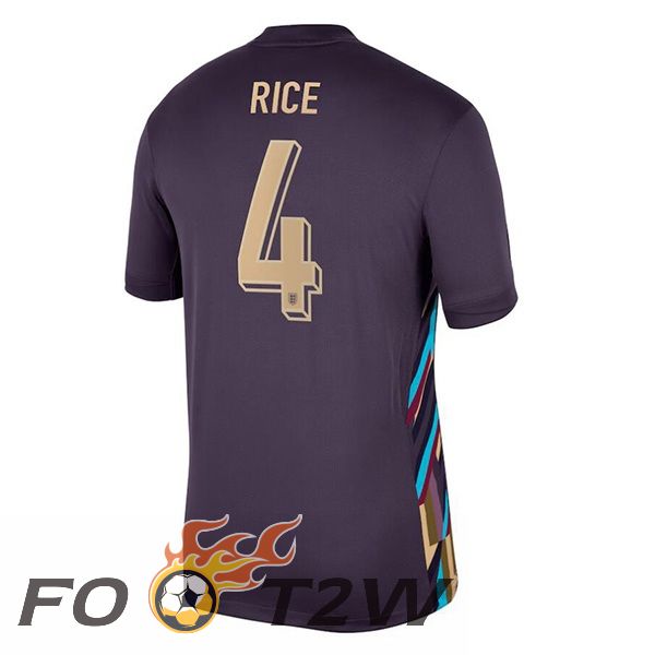 Maillot Equipe Angleterre (Rice 4) Exterieur Pourpre 2024/2025