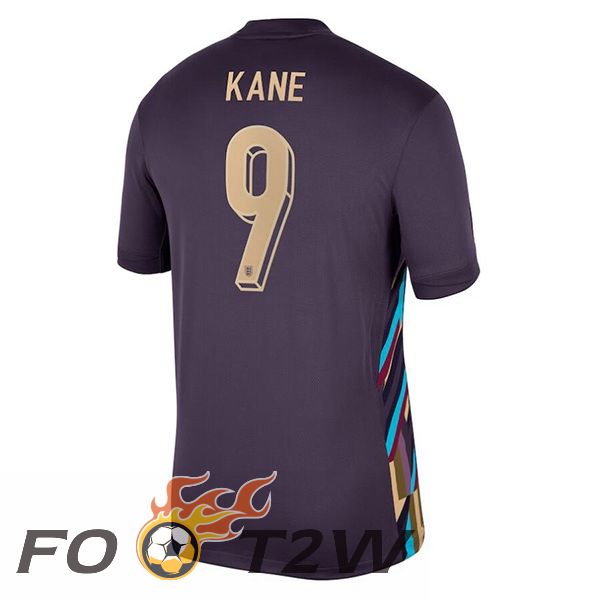 Maillot Equipe Angleterre (Kane 9) Exterieur Pourpre 2024/2025