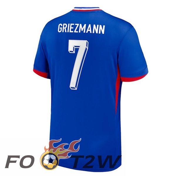 Maillot Equipe France (GRIEZMANN 7) Domicile Bleu 2024/2025