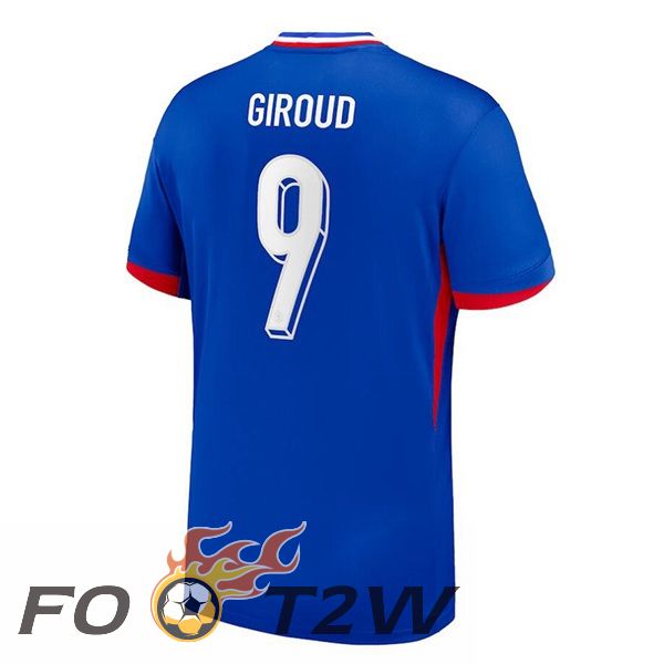 Maillot Equipe France (Giroud 9) Domicile Bleu 2024/2025