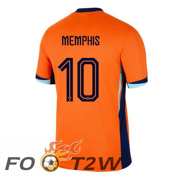 Maillot Equipe Pays-Bas (MEMPHIS 10) Domicile Orange 2024/2025