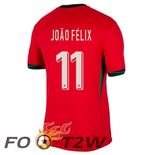 Maillot Equipe Portugal (JOÃO FÉLIX 11) Domicile Rouge 2024/2025