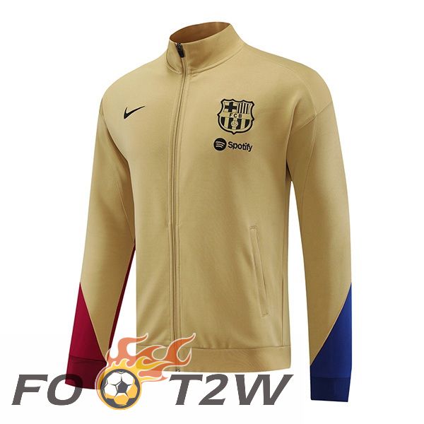 Veste Foot FC Barcelone Jaune 2024/2025