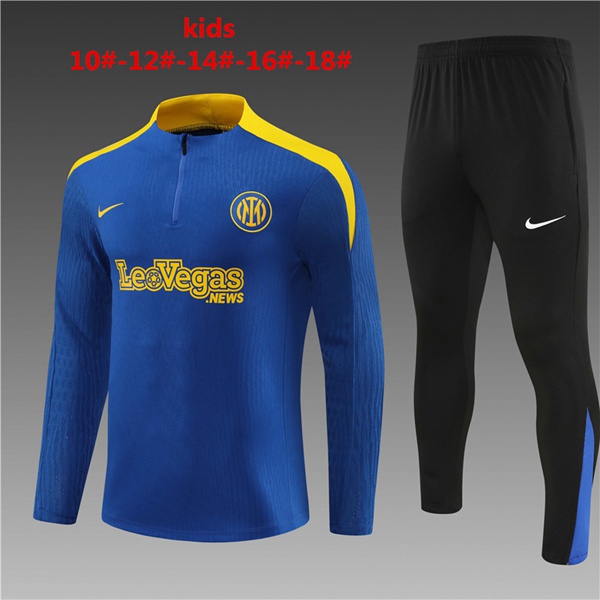 Ensemble Survetement De Foot Inter Milan Enfant Bleu 2024/2025