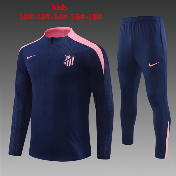 Ensemble Survetement De Foot Atletico Madrid Enfant Bleu Royal 2024/2025