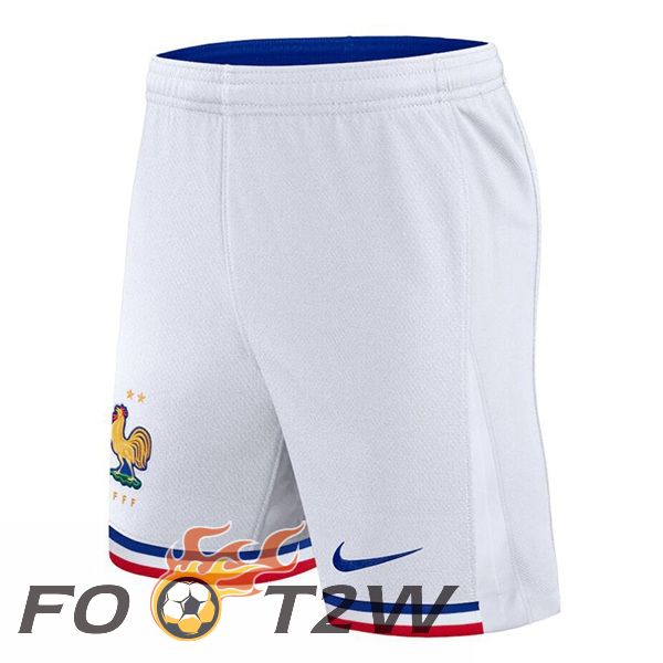 Short De Foot France Domicile Blanc 2024/2025