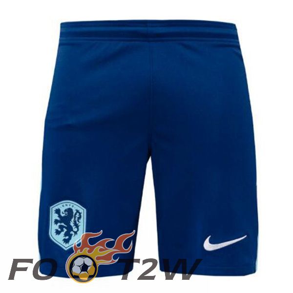 Short De Foot Pays-Bas Exterieur Bleu Royal 2024/2025