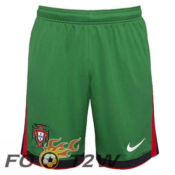 Short De Foot Portugal Domicile Vert 2024/2025