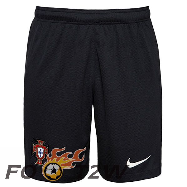 Short De Foot Portugal Exterieur Noir 2024/2025