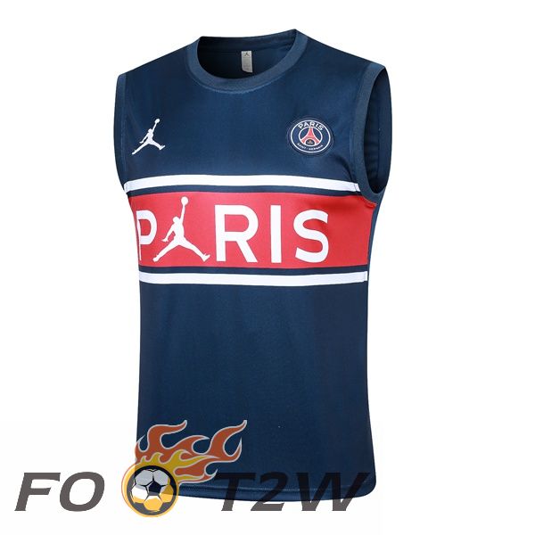 Gilet Foot Paris PSG Bleu Royal 2024/2025