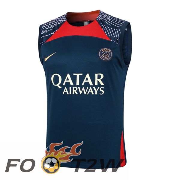 Gilet Foot Paris PSG Bleu Royal 2024/2025