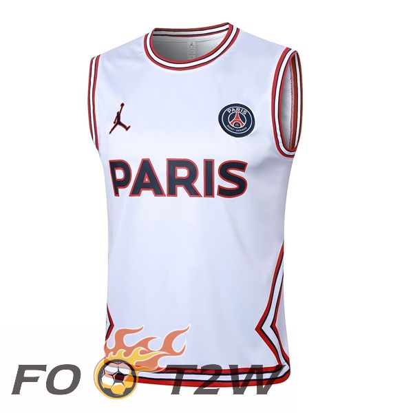 Gilet Foot Paris PSG Blanc 2024/2025