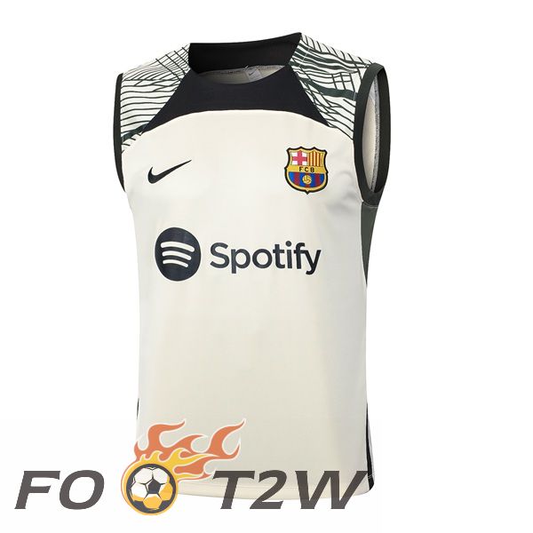 Training Debardeur FC Barcelone + Shorts Jaune 2024/2025