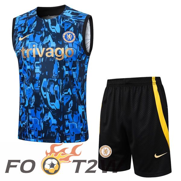 Gilet Foot FC Chelsea + Shorts Bleu 2024/2025