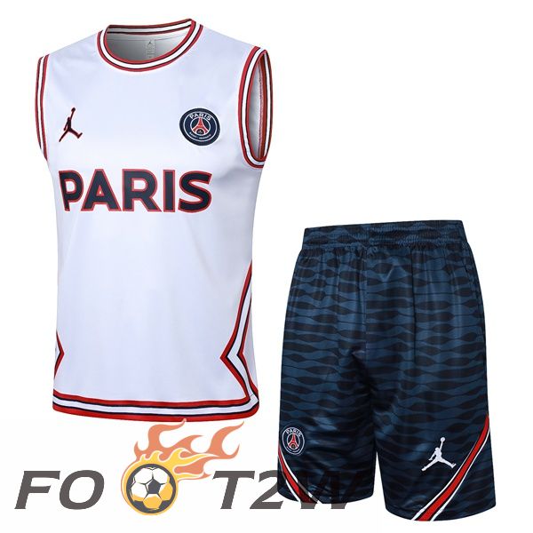 Gilet Foot Paris PSG + Shorts Blanc 2024/2025