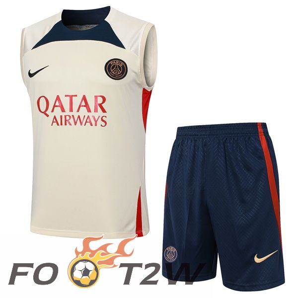 Gilet Foot Paris PSG + Shorts Jaune 2024/2025