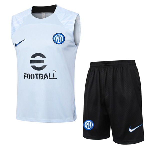 Gilet De Foot Inter Milan + Shorts Bleu 2024/2025