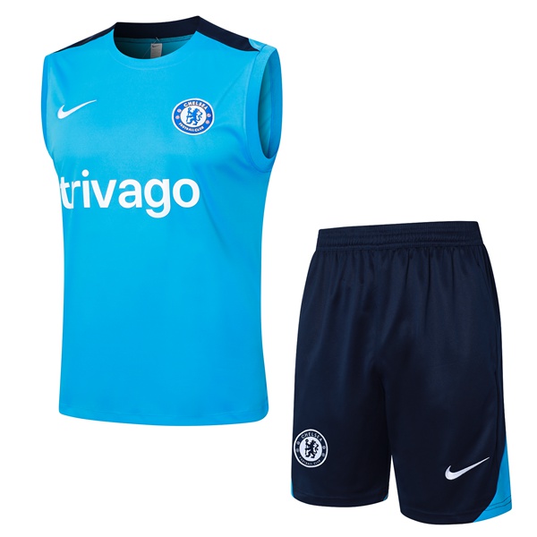 Gilet De Foot FC Chelsea + Shorts Bleu 2024/2025