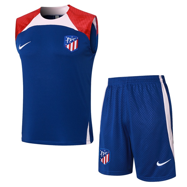 Gilet De Foot Atletico Madrid + Shorts Bleu 2024/2025