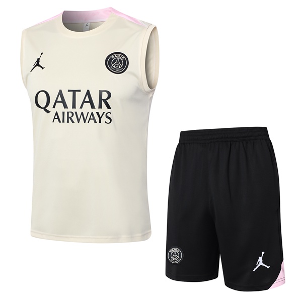 Gilet De Foot Paris PSG + Shorts Jaune 2024/2025