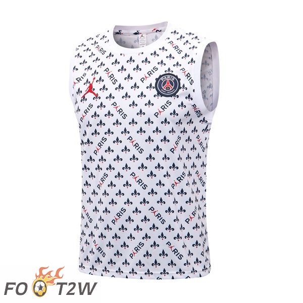 Gilet De Foot Paris PSG Blanc 2022/2023