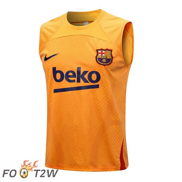 Gilet De Foot FC Barcelone Orange 2022/2023