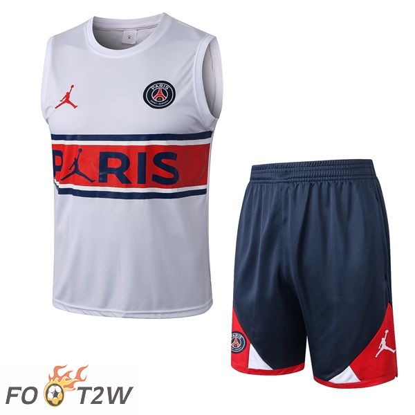 Gilet Foot Paris PSG + Short Blanc 2022/2023