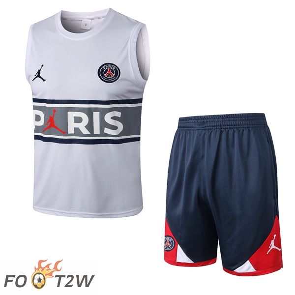 Gilet Foot Paris PSG + Short Blanc 2022/2023