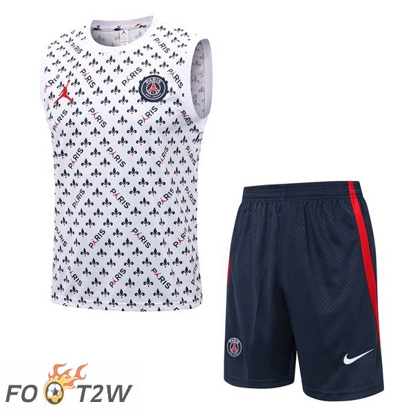 Gilet De Foot Paris PSG + Shorts Blanc 2022/2023