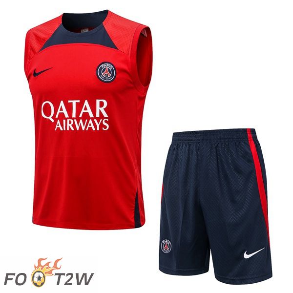 Gilet De Foot Paris PSG + Shorts Rouge 2022/2023