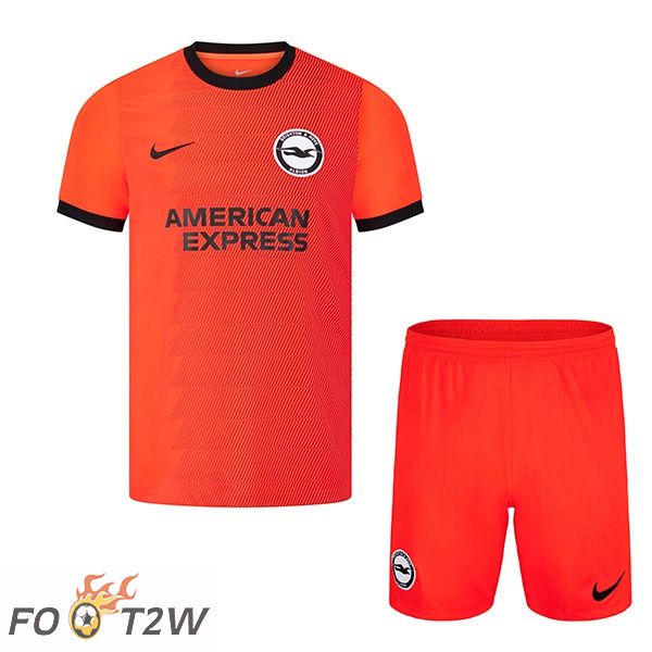 Maillot de Foot FC Brighton Enfant Exterieur Orange 2022/2023