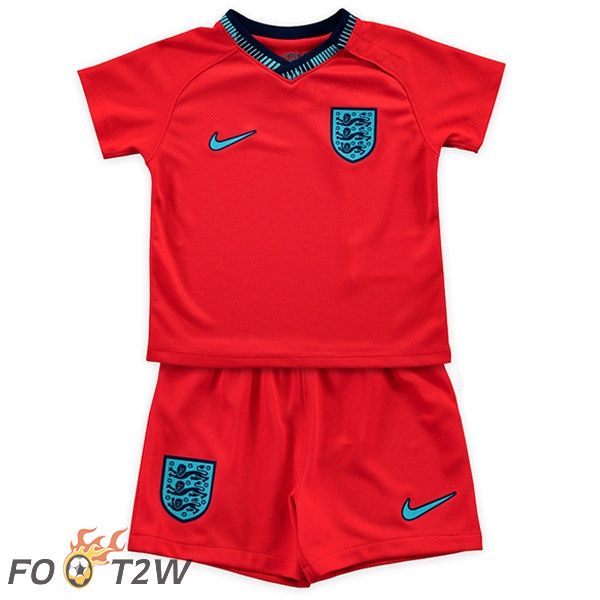 Maillots Equipe De Angleterre Enfant Exterieur Rouge 2022/2023