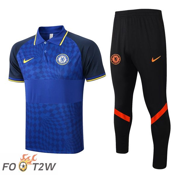 Ensemble Polo FC Chelsea + Pantalon Bleu 2021/2022