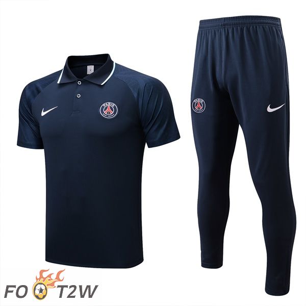 Ensemble Polo Paris PSG + Pantalon Bleu Royal 2022/2023