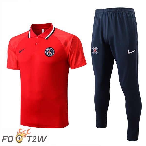 Ensemble Polo Paris PSG + Pantalon Rouge 2022/2023