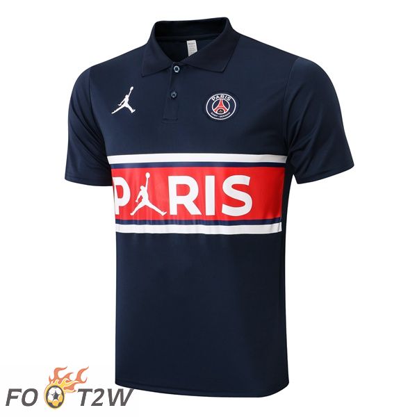 Polo Foot JORDAN Paris PSG Bleu Royal 2021/2022