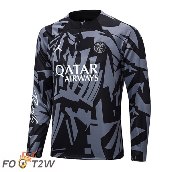 Training Sweatshirt FC Barcelone Noir Gris 2022/2023