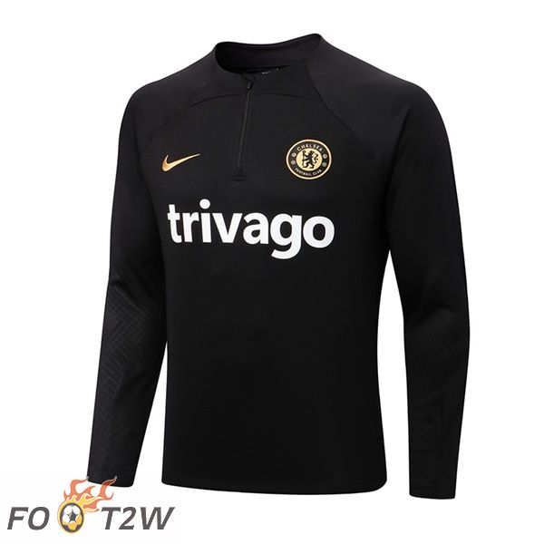 Training Sweatshirt Homme FC Chelsea Noir 22/23