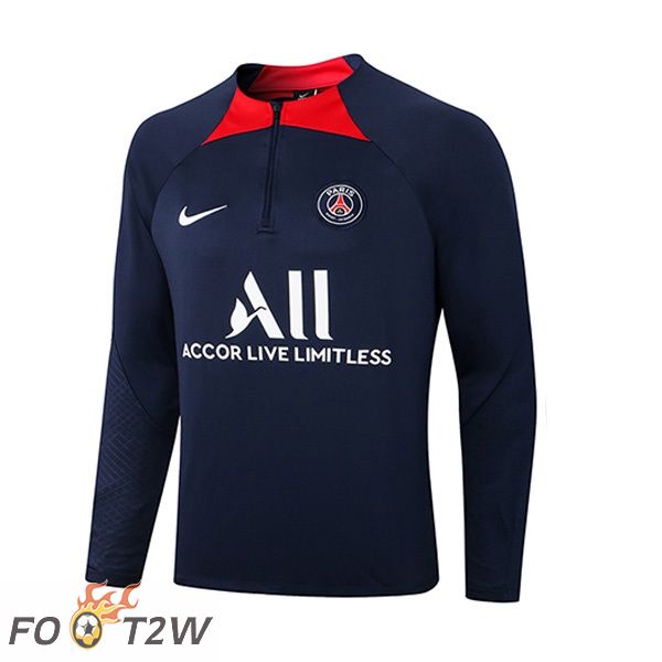 Training Sweatshirt Homme Paris PSG Bleu Royal 22/23