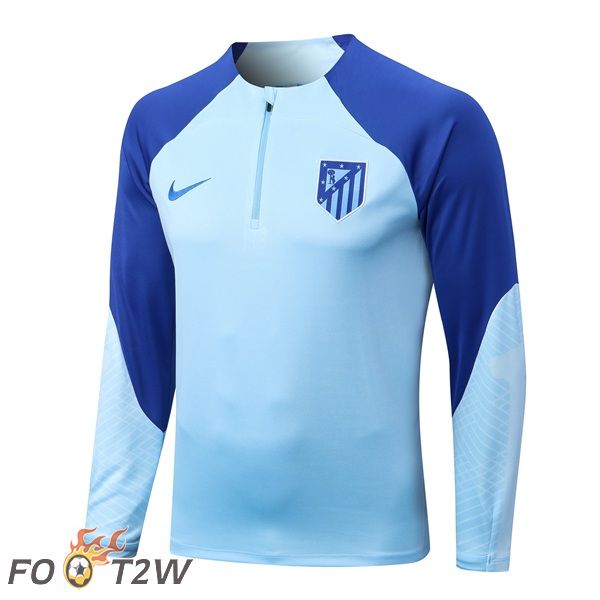 Training Sweatshirt Atletico Madrid Bleu 2022/2023