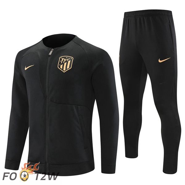 Ensemble Veste Survetement De foot Atletico Madrid Noir 2022/2023