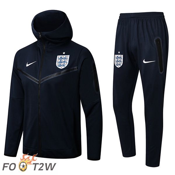 Survetement Veste A Capuche Angleterre Bleu Royal 2022/2023