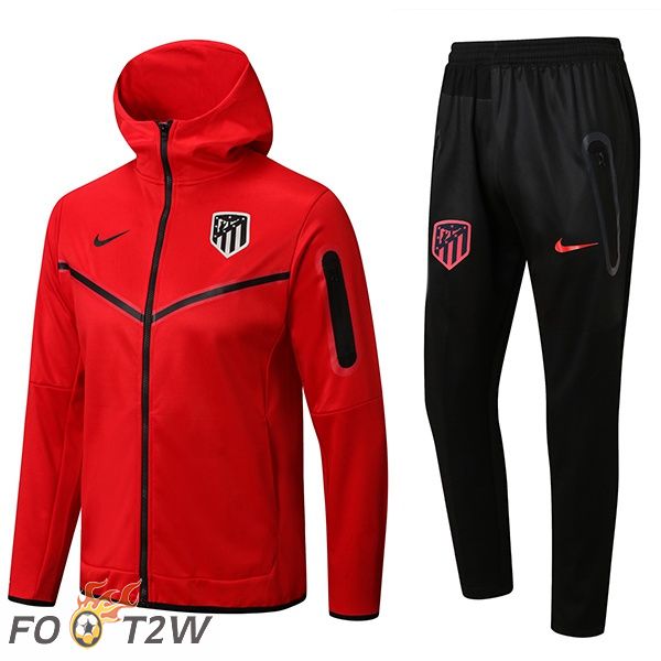 Survetement Veste A Capuche Atletico Madrid Rouge 2022/2023