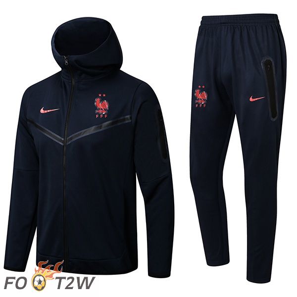 Survetement Veste A Capuche France Bleu Royal 2022/2023