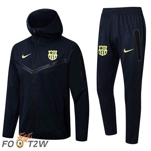 Survetement Veste A Capuche FC Barcelone Bleu Royal 2022/2023