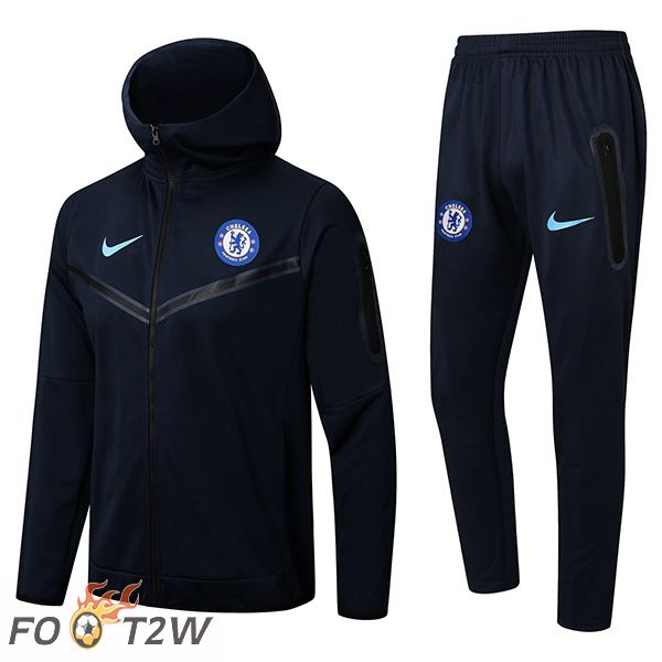 Survetement Veste A Capuche FC Chelsea Bleu Royal 2022/2023